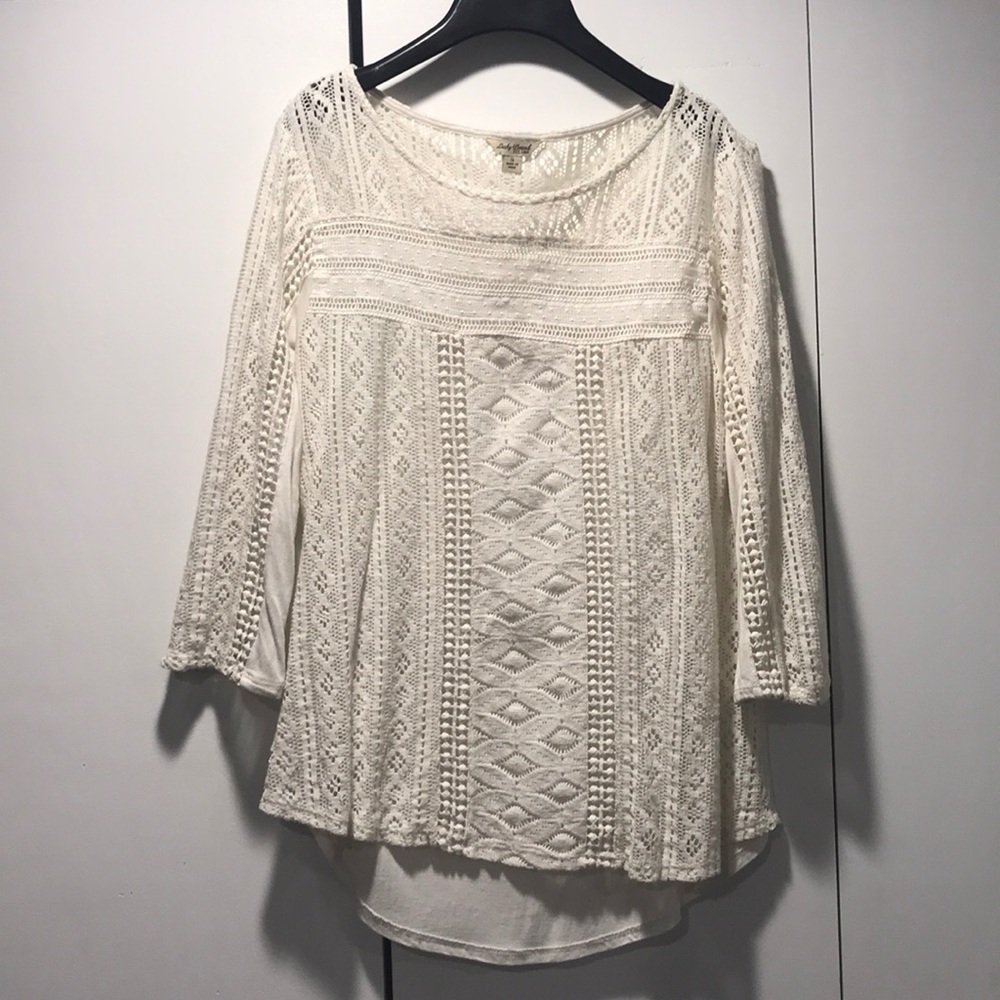 Lucky Brand off white tunic - size S